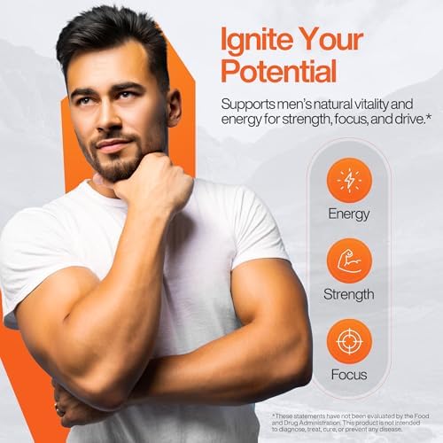 Suplemento Aumentador de Testosterona - Pastillas para Mejorar el Rendimiento Masculino - Acción Rápida para Flujo Sanguíneo, Aumento de Tamaño, - imagen 7