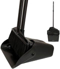 Juego de Escoba y Recogedor ro Basics con Mango Largo y Ruedas, Recogedor Grande de Pie para Limpieza Interior y Exterior – Negro - imagen 1