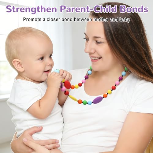 Collares Masticables para Niños Sensibles 2 Piezas, Collares de Silicón para Autismo, TDAH y SPD, Joyería Fidget para Reducir Ansiedad y Estrés - imagen 6