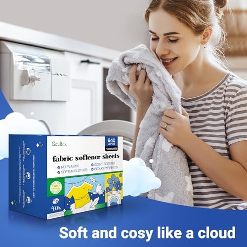 Hojas Suavizantes Soulink para Lavadora, Alternativa a Suavizante Líquido y Cápsulas, Aroma a Ropa Fresca, Hasta 240 Lavados - imagen 4