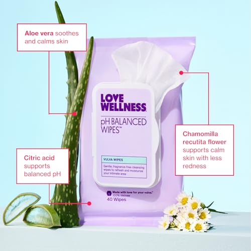 Love Wellness Limpiador Equilibrante pH y Toallitas Equilibrantes pH | Dúo Esenciales para Ella | Soporte Portátil para su Salud Íntima - imagen 3