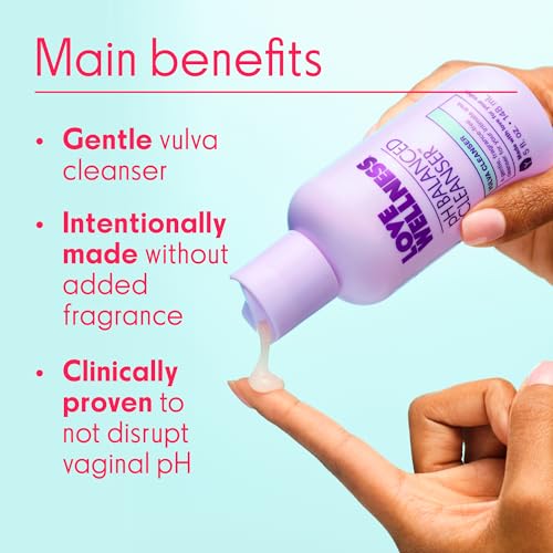 Love Wellness Limpiador Equilibrante pH y Toallitas Equilibrantes pH | Dúo Esenciales para Ella | Soporte Portátil para su Salud Íntima - imagen 5