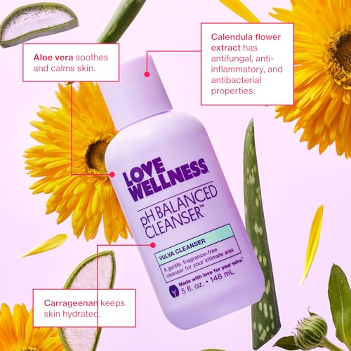 Love Wellness Limpiador Equilibrante pH y Toallitas Equilibrantes pH | Dúo Esenciales para Ella | Soporte Portátil para su Salud Íntima - imagen 6