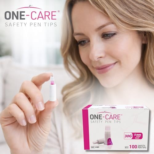 Puntas de Pluma de Seguridad ONE-CARE 30G x 5mm (3/16”), Diseño Automático con Escudo, Ajuste Universal, 100 Piezas Selladas Individualmente - imagen 4