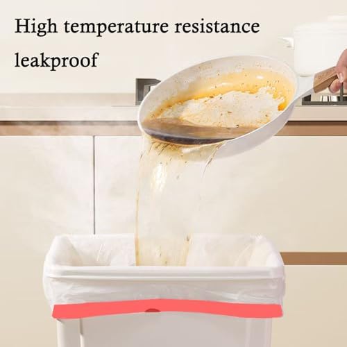 Bolsas de Basura de Plástico Ultra Gruesas GoodFinely de 16-18 Galones con Cinta, Blancas, Resistentes y a Prueba de Fugas para Cocina, Oficina y - imagen 4