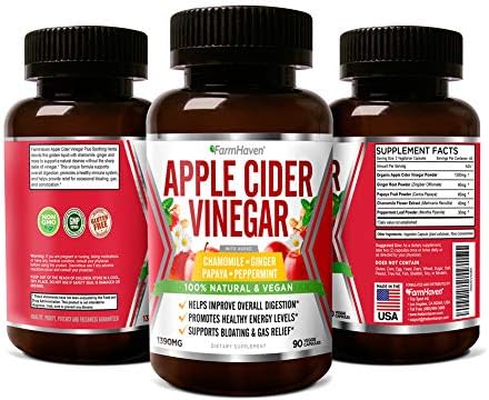 Cápsulas de Vinagre de Sidra de Manzana con Jengibre, Papaya y Manzanilla | 1390mg | Mejora la Digestión, Energía e Inmunidad | Alivia Gases y - imagen 7