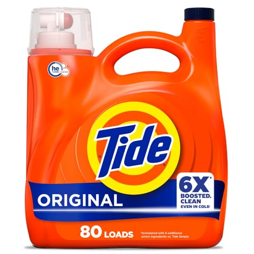 Detergente Líquido para Ropa Tide, Aroma Original, 80 Lavados, 105 FL OZ, Eficaz contra 100% de Manchas Comunes - imagen 2