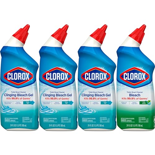 Limpiador de Inodoro Clorox con Blanqueador - Paquete Variado de 24 Onzas - Pack de 4 (El Empaque Puede Variar) - imagen 4