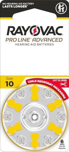 Baterías para audífonos Rayovac Proline Advanced sin mercurio 48/paquete Tamaño 10 - imagen 2