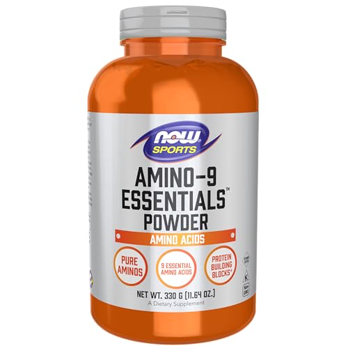 NOW Sports Nutrition, Amino-9 Essentials™ Polvo, Síntesis Proteica Mejorada, Aminoácidos, 330 Gramos - imagen 2