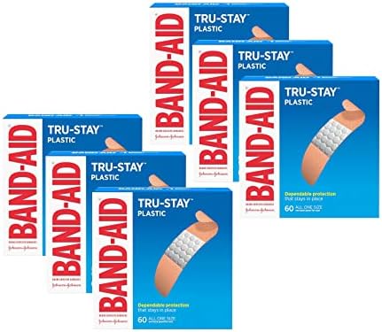 Curitas Band-Aid Plásticas Talla Única 60 Piezas (Paquete de 6) - imagen 1