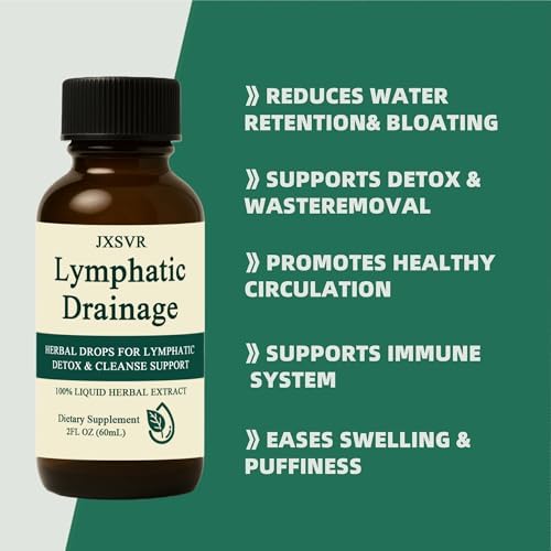 Gotas Nuflos para Drenaje Linfático, Masajeador y Suplementos, 2 Fl. Oz - Mezcla Herbal para Apoyo al Sistema Linfático, Inmunológico y Detox - imagen 3