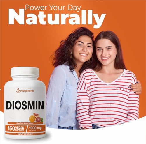 Inmortal Herbs Diosmina Pura 1000mg, 150 Cápsulas, Extracto de Frutas Ricas en Bioflavonoides Cítricos, 100% Vegetariano, Sin OGM y Sin Gluten - imagen 7