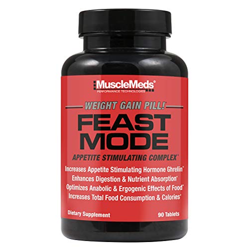 MuscleMeds Feast Mode Estimulante del Apetito para Aumento de Peso, Enzimas Digestivas, 90 Cápsulas Sin Sabor, Efectivo y Seguro - imagen 6