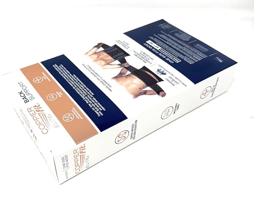 Faja de Soporte para Espalda Copper Fit Elite Air con Tecnología de Flujo de Aire, Correas de Compresión Ajustables, Doble Banda, Talla Única - imagen 7