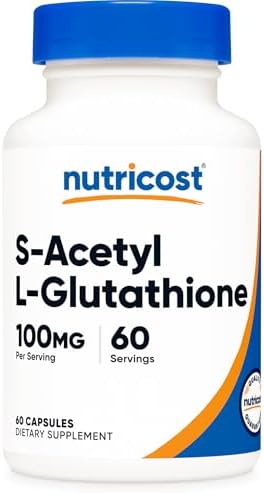 Nutricost S-Acetil L-Glutatión 100MG, 60 Cápsulas - Libre de GMO, Vegano - imagen 1