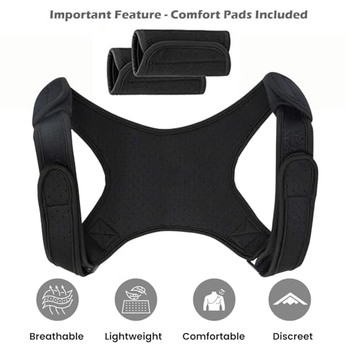 Faja Correctora de Postura Ajustable POAGL para Hombres, Soporte Universal para Espalda Superior, Hombros y Clavícula, Alivia Dolor y Mejora la - imagen 2