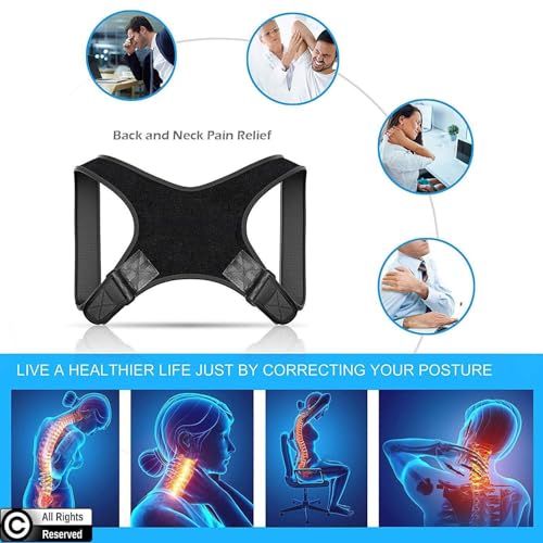 Faja Correctora de Postura Ajustable POAGL para Hombres, Soporte Universal para Espalda Superior, Hombros y Clavícula, Alivia Dolor y Mejora la - imagen 7