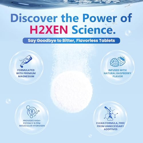 Tabletas de Hidrógeno Molecular con Magnesio - 8 PPM para Agua Potable - Ricas en Antioxidantes, Apoyan el Envejecimiento Saludable, Energía Celular - imagen 4