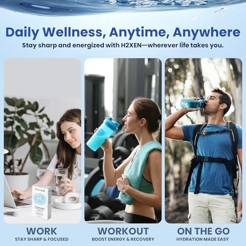 Tabletas de Hidrógeno Molecular con Magnesio - 8 PPM para Agua Potable - Ricas en Antioxidantes, Apoyan el Envejecimiento Saludable, Energía Celular - imagen 7