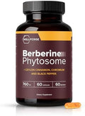 WellForge Berberina Phitosoma 550mg, 60 Cápsulas - con Canela de Ceilán (200mg), Cromo (200mcg) y Extracto de Pimienta Negra (10mg) - imagen 1