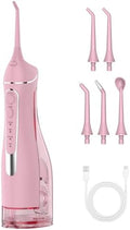 Hilo Dental Eléctrico Portátil: Irrigador Oral Recargable a Batería, 4 Modos, 5 Boquillas, 300ML, IPX7, Ideal para Brackets, Viajes y Uso en Casa, - imagen 1