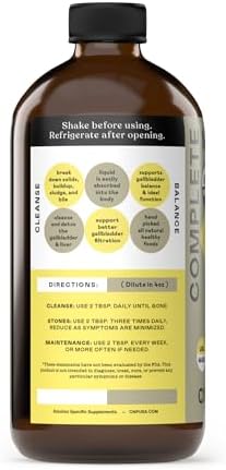 Concentrado Líquido Orgánico de 8oz para la Vesícula Biliar - Fórmula de Soporte Digestivo con Vinagre de Sidra de Manzana y Amargos para Fluir Biliar - imagen 2