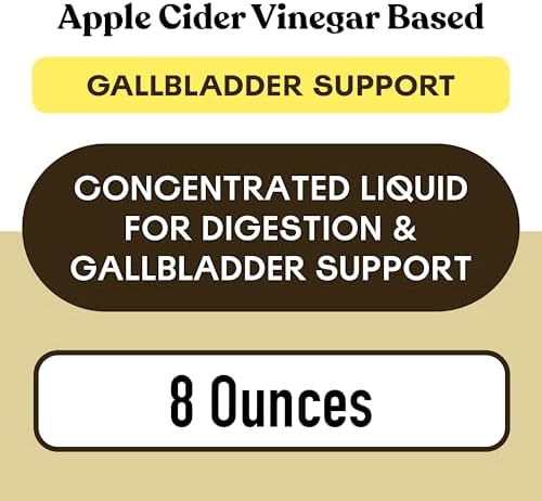 Concentrado Líquido Orgánico de 8oz para la Vesícula Biliar - Fórmula de Soporte Digestivo con Vinagre de Sidra de Manzana y Amargos para Fluir Biliar - imagen 5