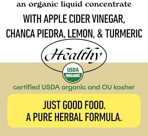 Concentrado Líquido Orgánico de 8oz para la Vesícula Biliar - Fórmula de Soporte Digestivo con Vinagre de Sidra de Manzana y Amargos para Fluir Biliar - imagen 7