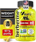 Suplemento de Berberina VitaUp 500mg - Hecho en EE. UU. - Berberina HCL No GMO - Suplementos para Control de Peso, Energía y Apoyo Inmunológico - 60 - imagen 1