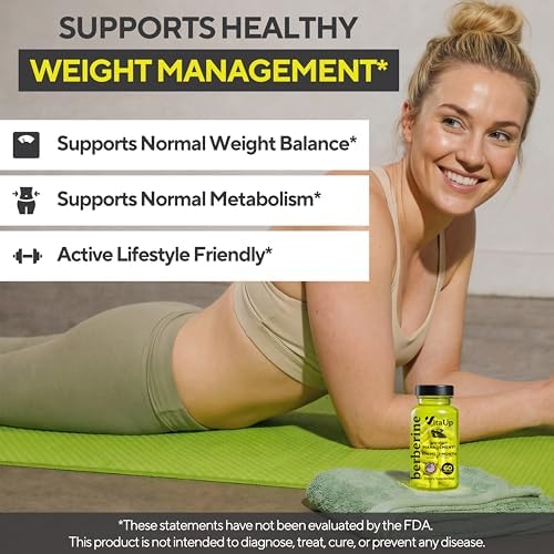 Suplemento de Berberina VitaUp 500mg - Hecho en EE. UU. - Berberina HCL No GMO - Suplementos para Control de Peso, Energía y Apoyo Inmunológico - 60 - imagen 5