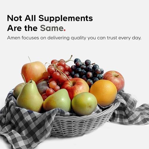 Cápsulas de Colágeno Multi Peptídico Amen con Ácido Hialurónico y Vitamina C - 5 Tipos de Colágeno Tipo I, II, III, V, X - Hidrolizado de Pasto - 90 - imagen 7