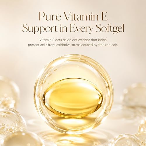 Coco March N.M.D Vitamina E Natural 400 IU con Tocoferoles Mixtos – Suplemento para el Corazón, Piel y Ojos, Antioxidantes, Libre de Gluten y - imagen 3