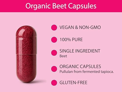 KOYAH - Cápsulas Orgánicas de Remolacha – Raíz de Remolacha Liofilizada – 500 mg por Cápsula – Soporte Cardiovascular y Flujo Sanguíneo* - 60 Cápsulas - imagen 4
