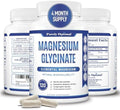 Magnesio Glicinato 500mg de Purely Optimal – Apoyo para el Sueño y Alivio del Estrés – Suplemento Suave de Alta Absorción para Relajación Muscular y - imagen 1