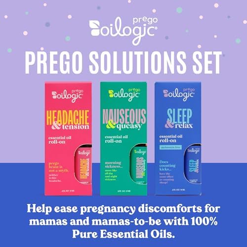 Set de Aceites Esenciales Oilogic en Roll-On para Embarazadas - Mezclas de Sueño, Confort y Bienestar - 100% Puro, 0.3 Fl Oz (Paquete de 3) - imagen 2