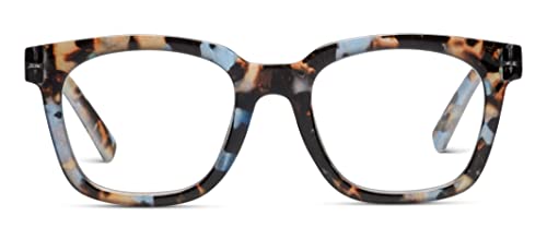 Gafas de lectura Peepers by PeeperSpecs para mujer, modelo to The Max, cuadradas, bloqueo de luz, color azul cuarzo, 49 + 2.5 - imagen 2