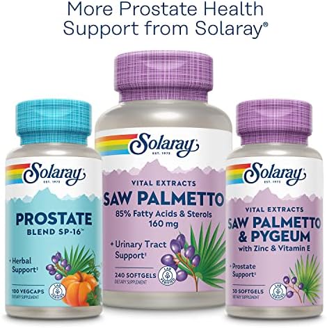 Extracto de Corteza de Pygeum SOLARAY 50mg - Suplemento para la Salud Prostática - Contiene 6.5mg de Esteroles Vegetales, No GMO, Vegano, 60 Cápsulas - imagen 6