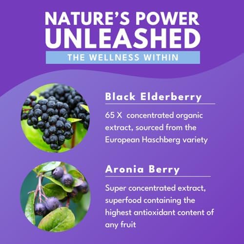 Elixir de Saúco Bold Botanica – Extracto Concentrado 65X – Sin Azúcar y Amigable para Niños – Jarabe para el Sistema Inmunológico con Aronia y Fruta - imagen 5