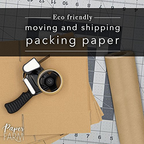 Papel Kraft Ecológico en Rollo Jumbo | Material Reciclado Biodegradable | Hecho en EE. UU. | Multiusos: Papel de Regalo Natural, Caminera, Mudanza, - imagen 4