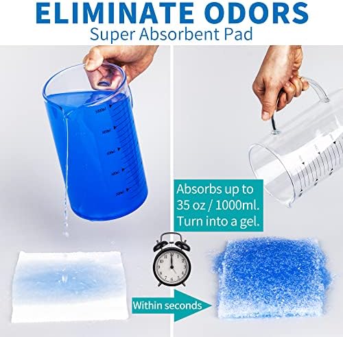 Forros desechables para orinal MINIVON con almohadillas super absorbentes - Paquete de 30 - Bolsa para orinal con cordón, grado médico y ajuste - imagen 3