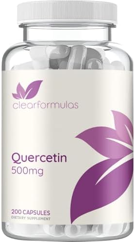 Cápsulas de Quercetina 500mg de Alta Potencia - Antioxidante Flavonoide para el Corazón y Sistema Inmunológico - Vegano - Hecho en Laboratorio cGMP - imagen 1