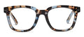 Gafas de lectura Peepers by PeeperSpecs Women's to The Max, cuadradas, bloqueo de luz, azul cuarzo, 49 + 1.5 - imagen 1