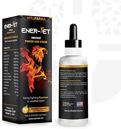 VITOFARMA Ener-Jet Suplemento Energético Natural para Gallos - Multivitamínico Líquido 60 ml - imagen 2