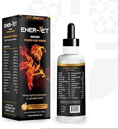 VITOFARMA Ener-Jet Suplemento Energético Natural para Gallos - Multivitamínico Líquido 60 ml - imagen 3