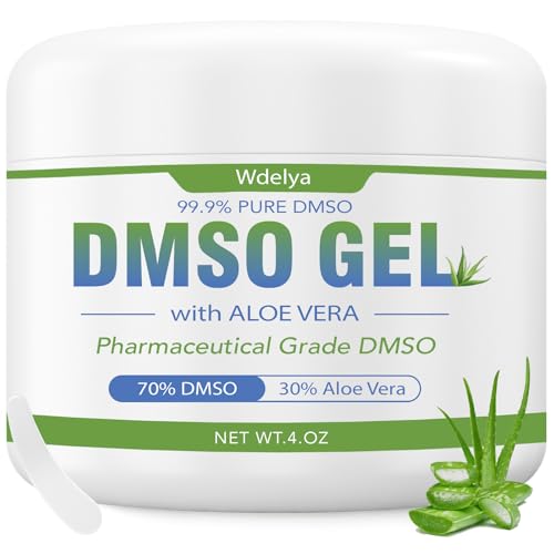 Gel de DMSO Wdelya con Aloe Vera - Crema de DMSO 99.9% Pura de Grado Farmacéutico - 4 oz - Bajo Olor y Alta Pureza - imagen 1