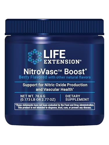 Life Extension NitroVasc™ Boost, Suplemento para Flujo Sanguíneo, Soporte de Óxido Nítrico, Salud Cardiovascular, 30 Porciones - imagen 3