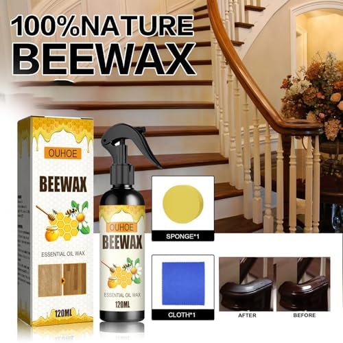 Pulidor de Muebles en Spray YG LianKai 3 Piezas, Cuidado Natural con Cera de Abeja, Limpiador de Madera y Pulidor para Sala, Cocina y Pisos de Madera - imagen 2