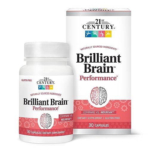 Cápsulas 21st Century Brilliant Brain Performance (30 piezas) para la salud cognitiva, con fosfatidilserina vegetal y extracto de café descafeinado, - imagen 2