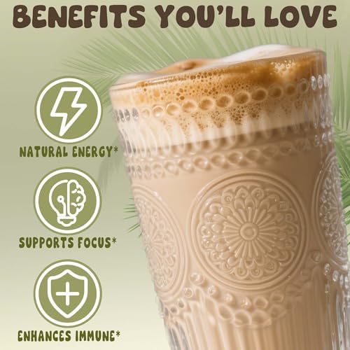 Crema de Coco con Champiñones 15 en 1 | Apoyo Inmunológico con Adaptógenos Lion's Mane, Cordyceps, MCT y Ashwagandha | Vegana, Keto | Energía y - imagen 4